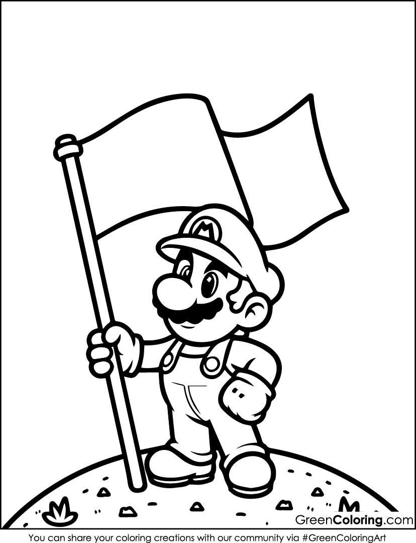 Free Printable Mario Coloring Sheets