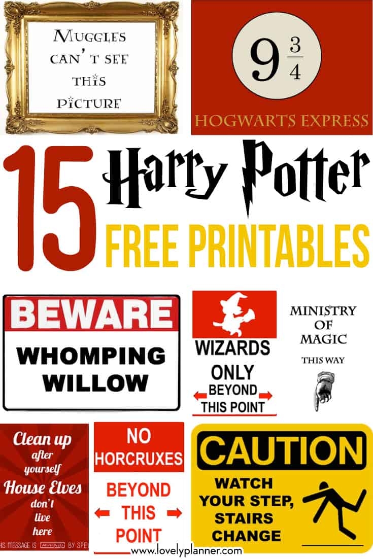 Harry Potter Printables