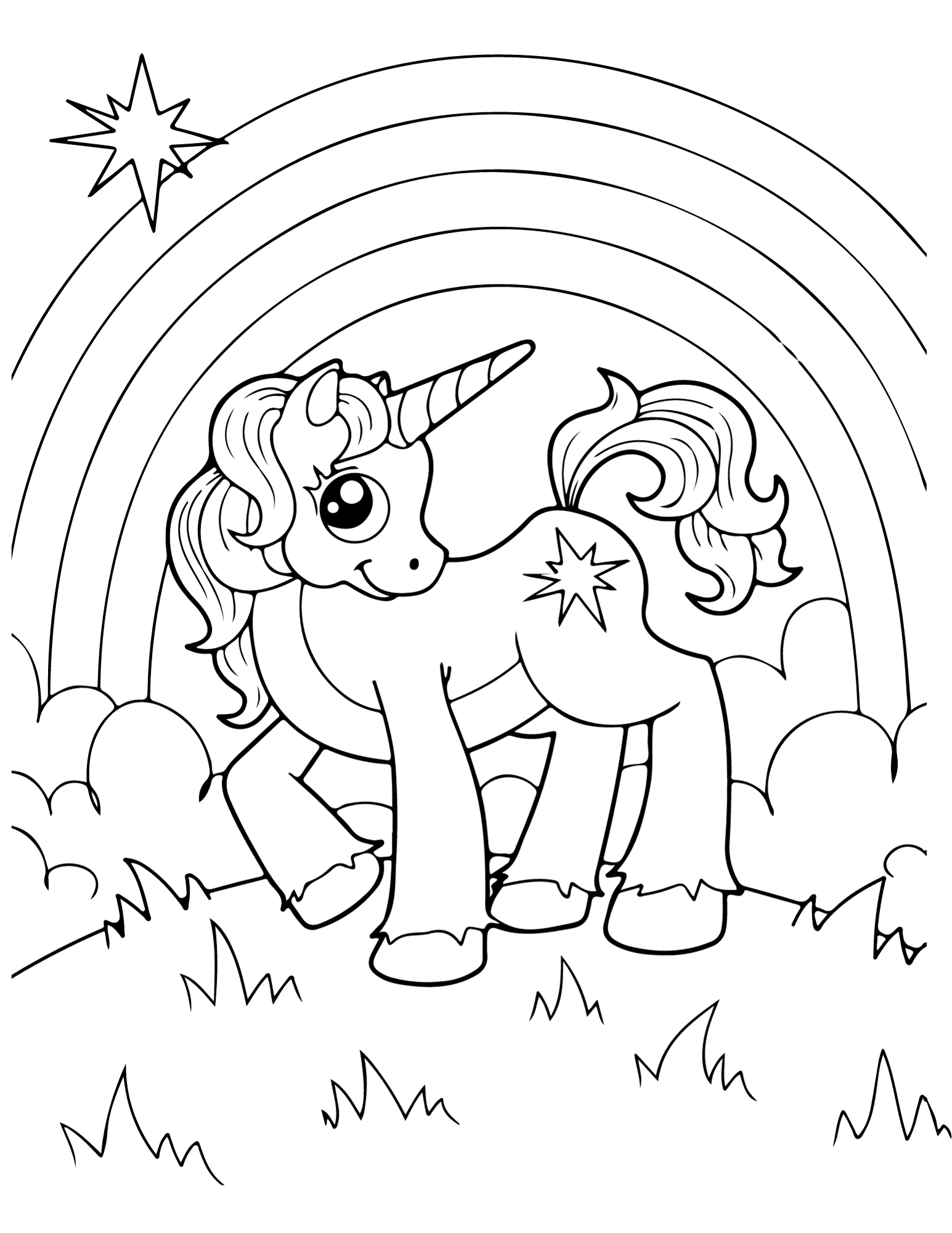 Unicorn Coloring Pages Free Printable