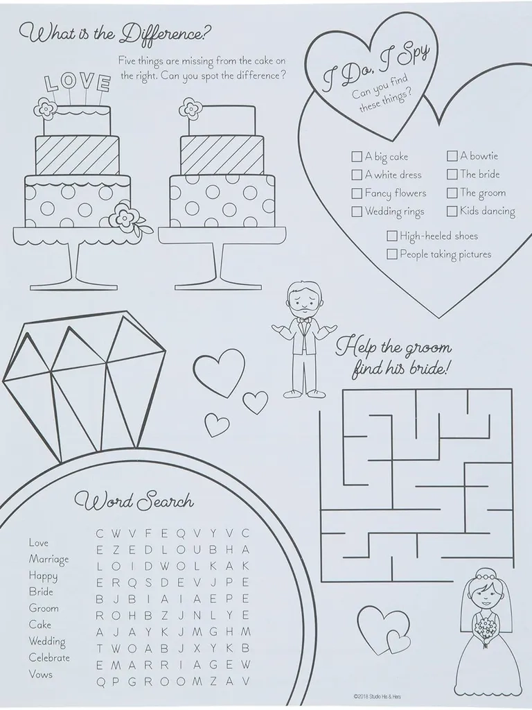 15 Wedding Coloring Pages Free Custom And Printable Options
