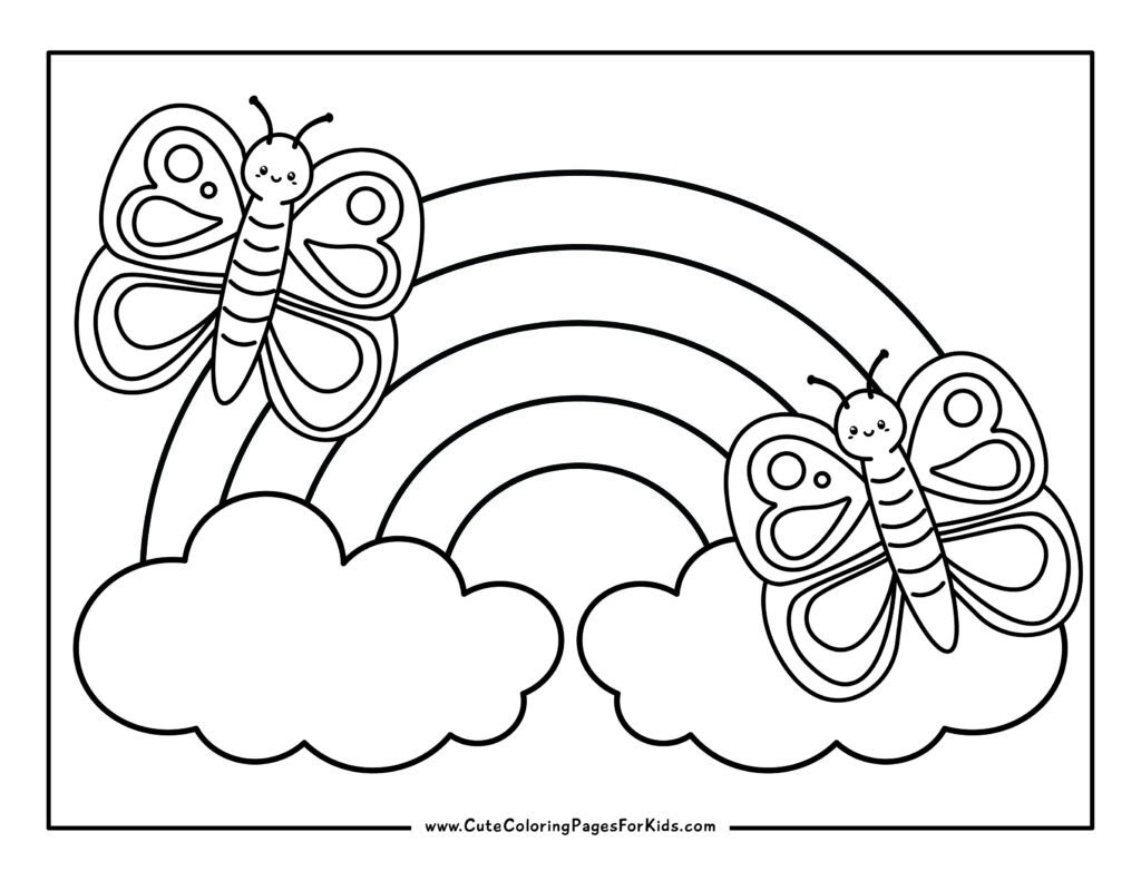 17 Rainbow Coloring Pages Free Printable PDFs Cute Coloring 