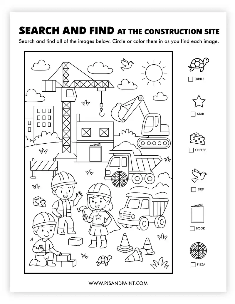 19 Free Printable Search And Find Activities Pjs And Paint