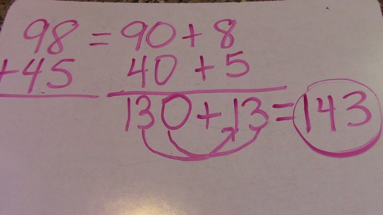 2 Digit Expanded Form Addition Common Core Math