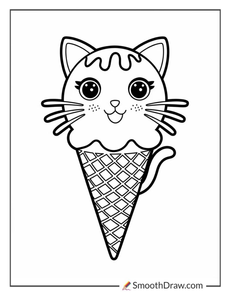 Ice Cream Coloring Pages Printable