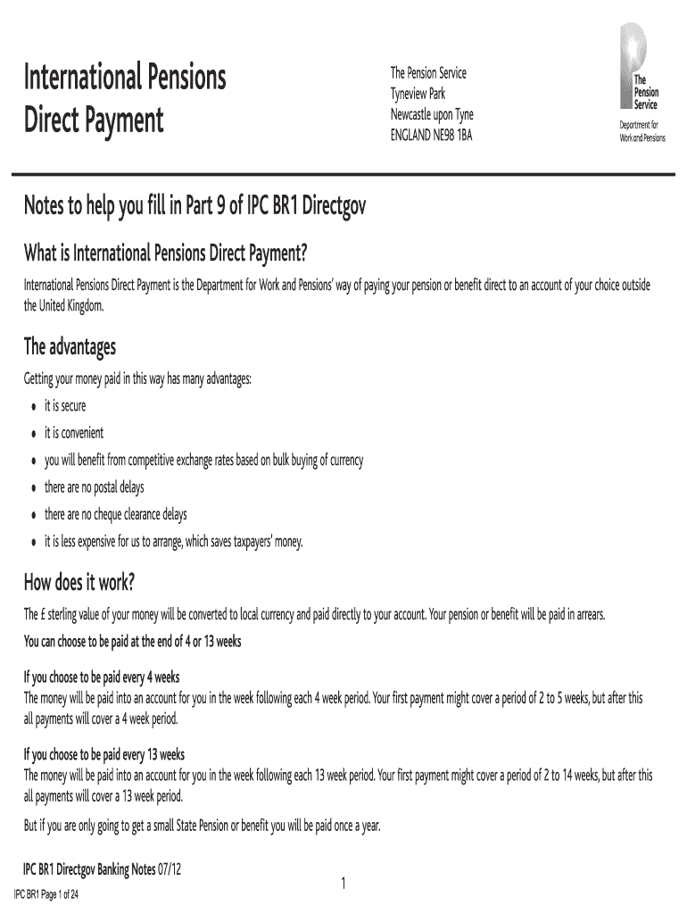 Uk Printable State Pension Form