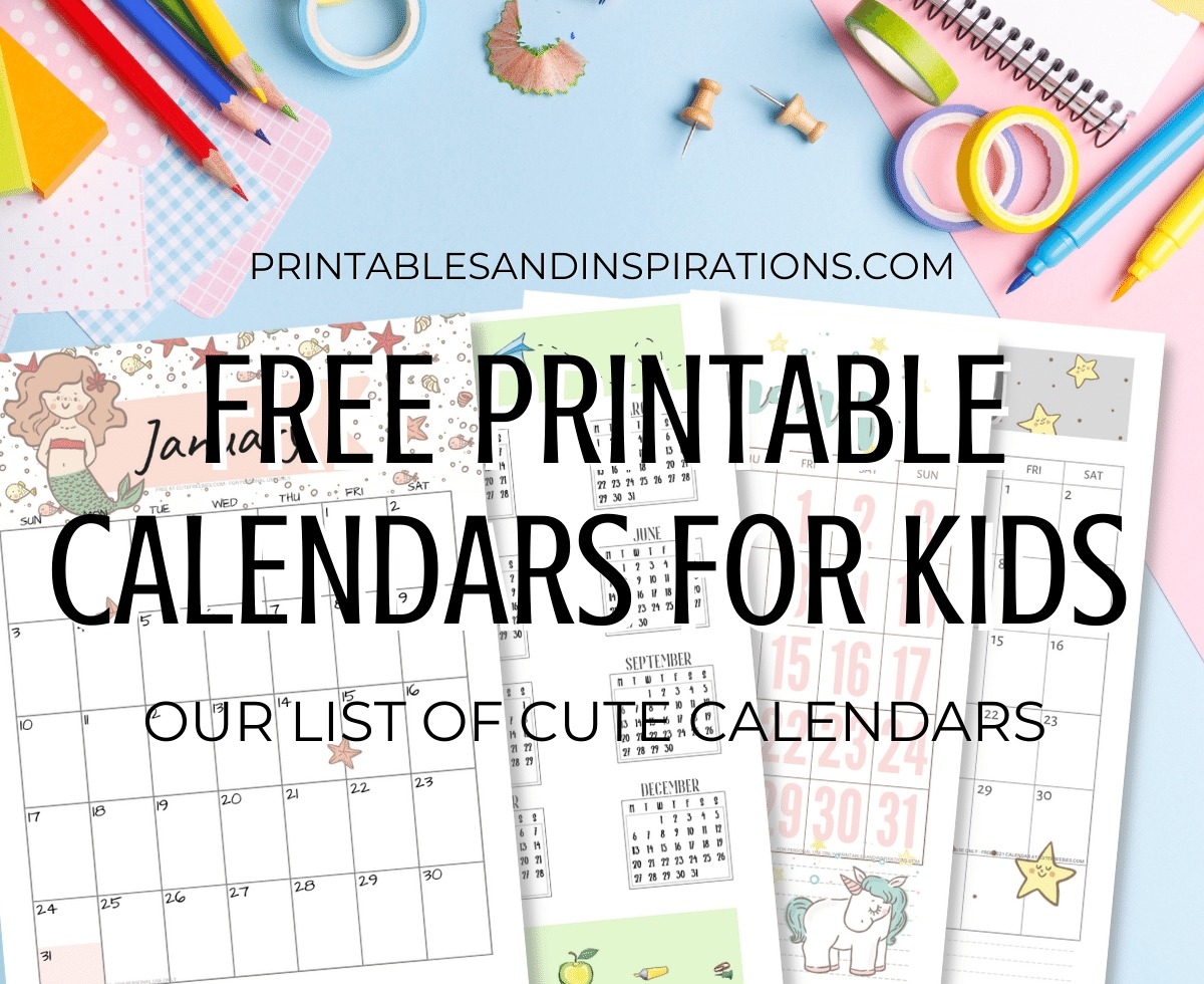 2024 2025 Free Printable Calendar For Kids Printables And 