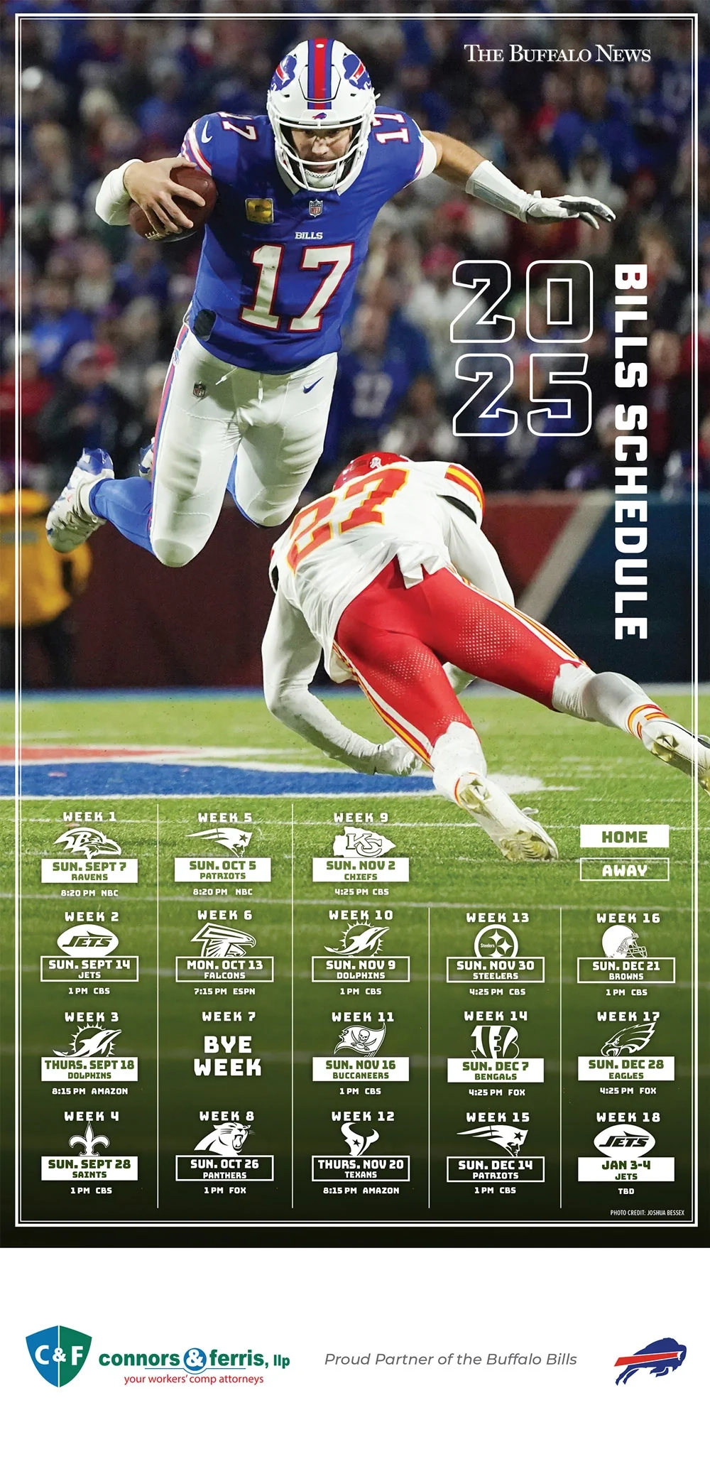 2025 2026 Buffalo Bills Season Schedule The Buffalo News Store
