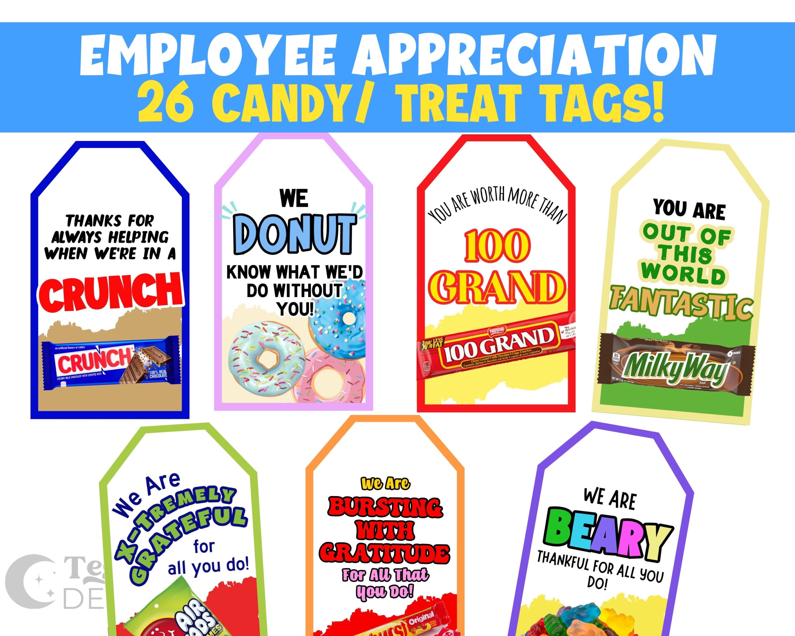 Printable Candy Sayings For Employees