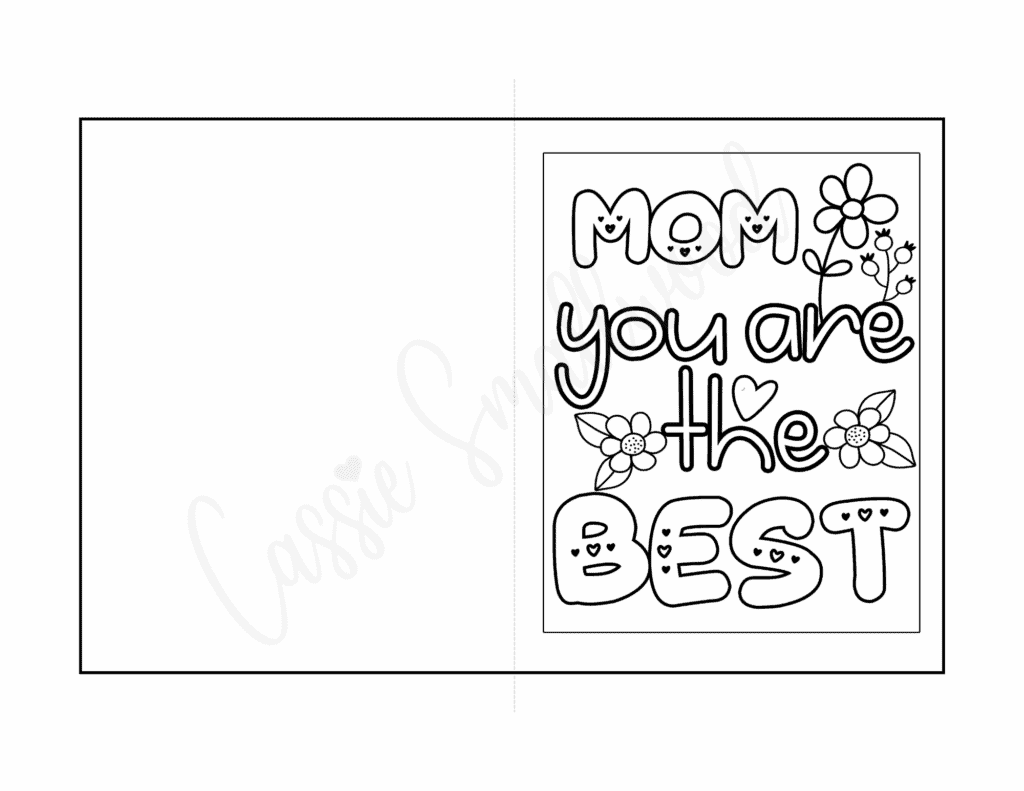 26 Unique Printable Mother s Day Cards To Color PDF Cassie 