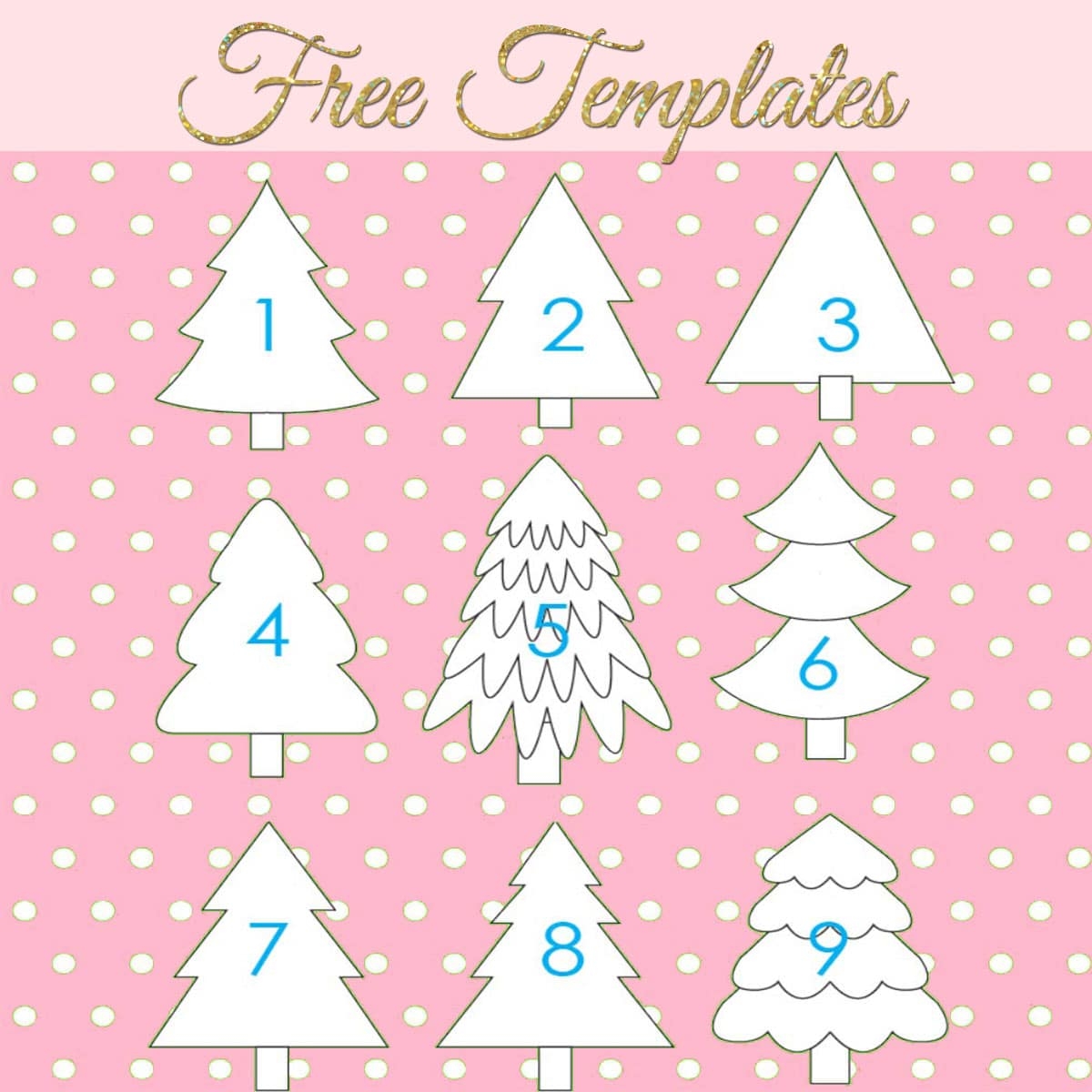 Christmas Tree Template Printable Free