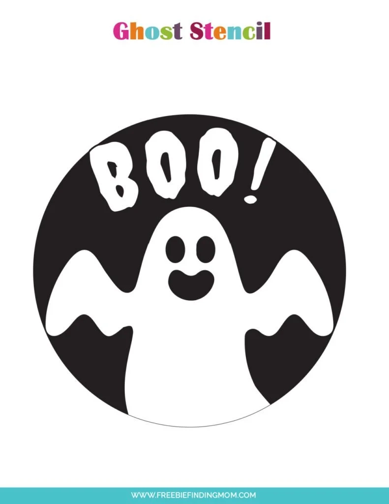 3 Free Printable Cute Ghost Pumpkin Stencils