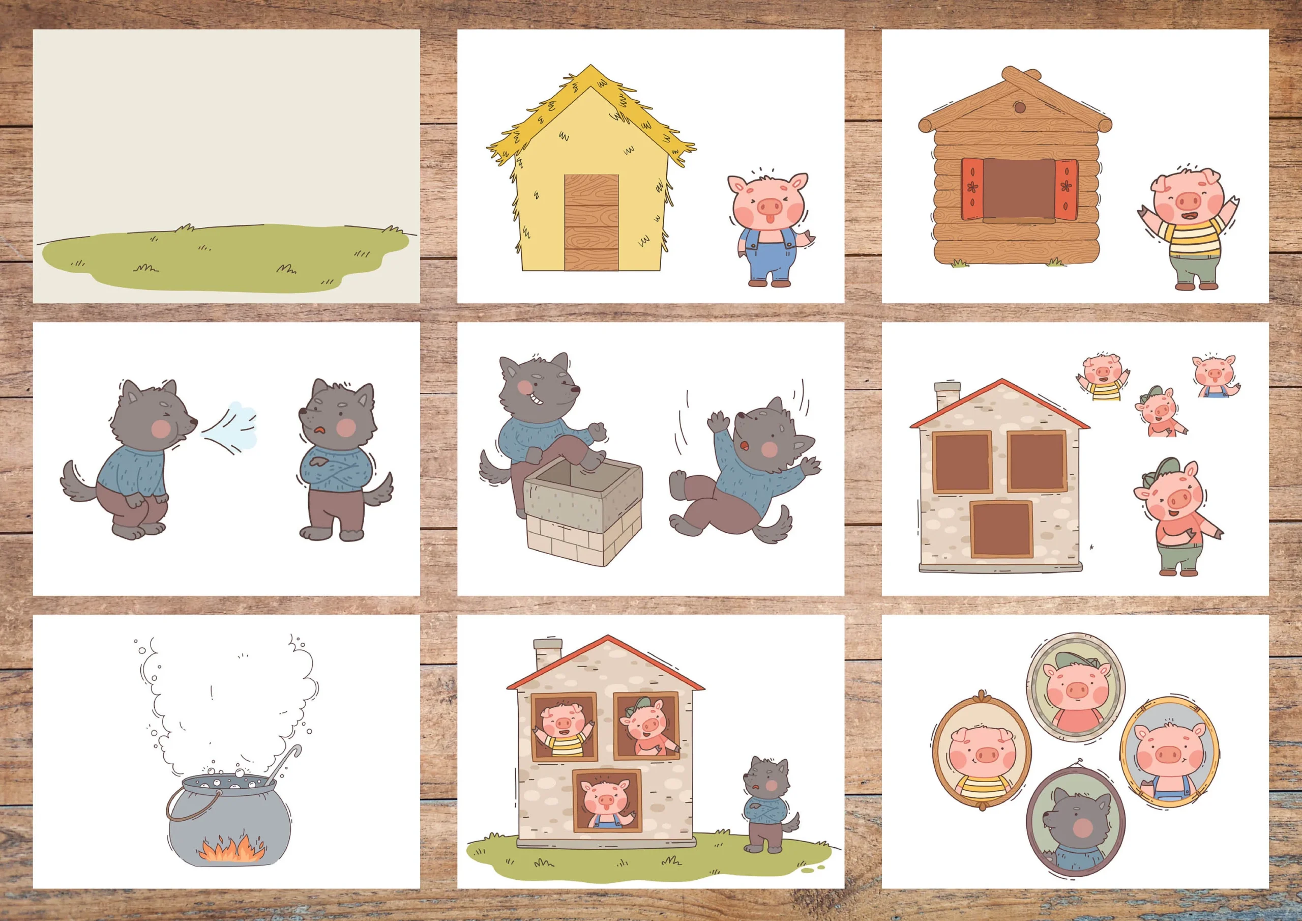 3 Little Pigs Printable Story