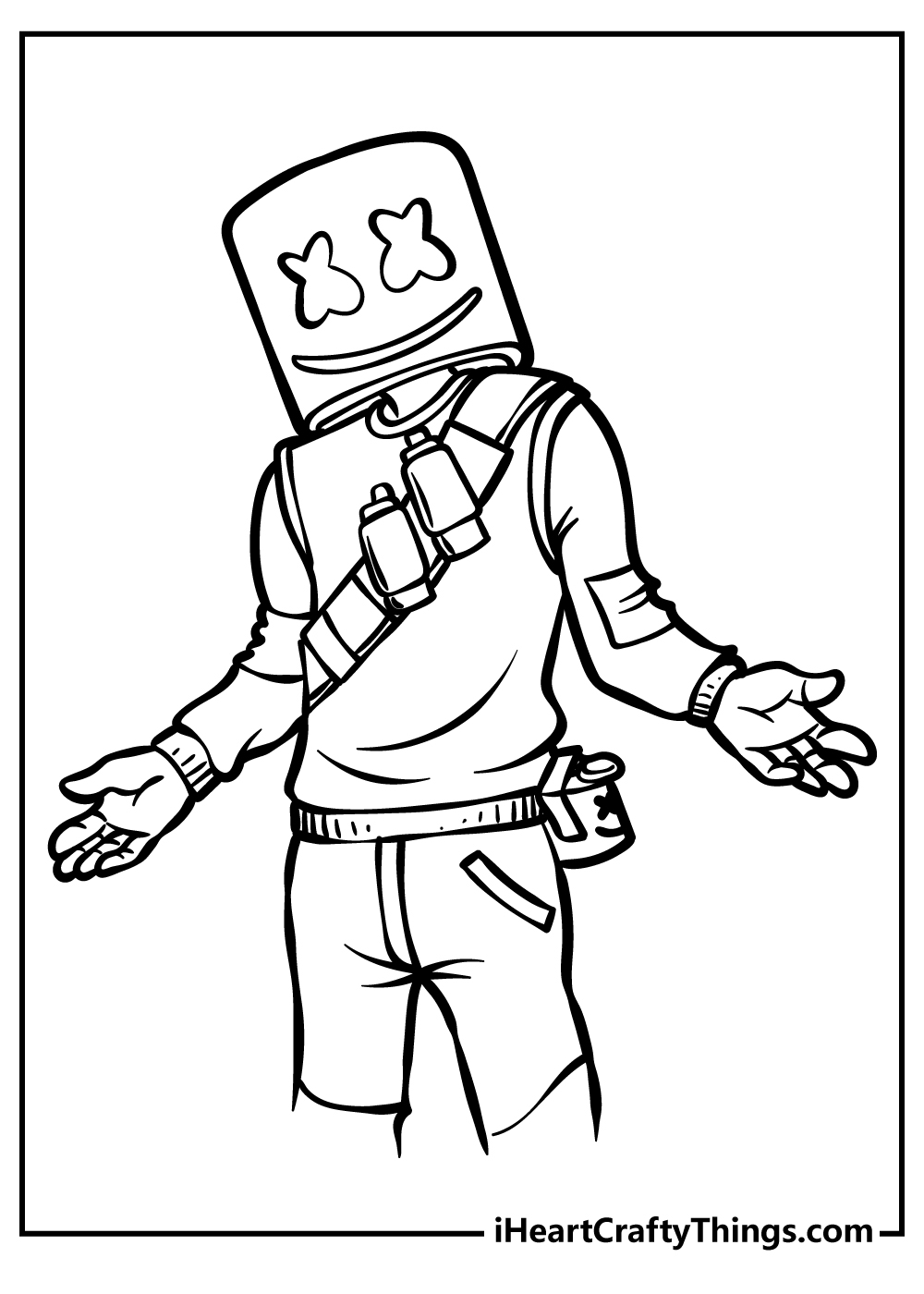 Printable Fortnite Colouring Pages