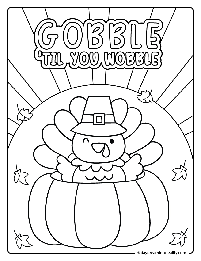 31 Thanksgiving Coloring Pages Free PDF Printables Daydream 
