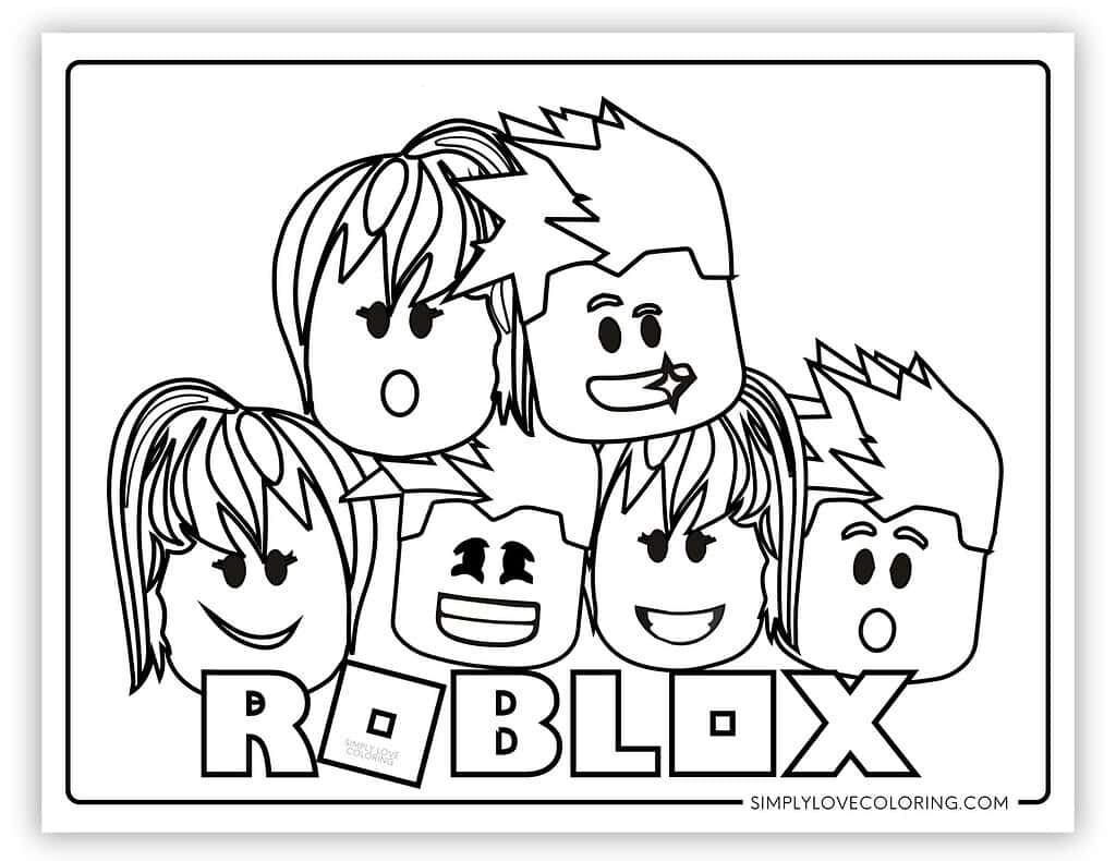 Roblox Printable Coloring Pages