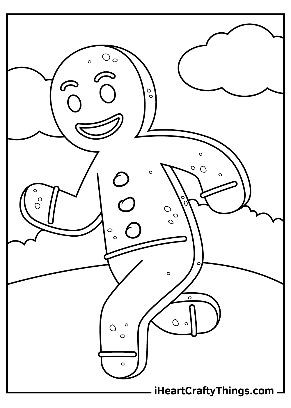 Printable Gingerbread Man Coloring Pages