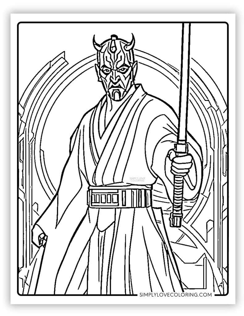38 Stars Wars Coloring Pages Free PDF Printables Simply Love 