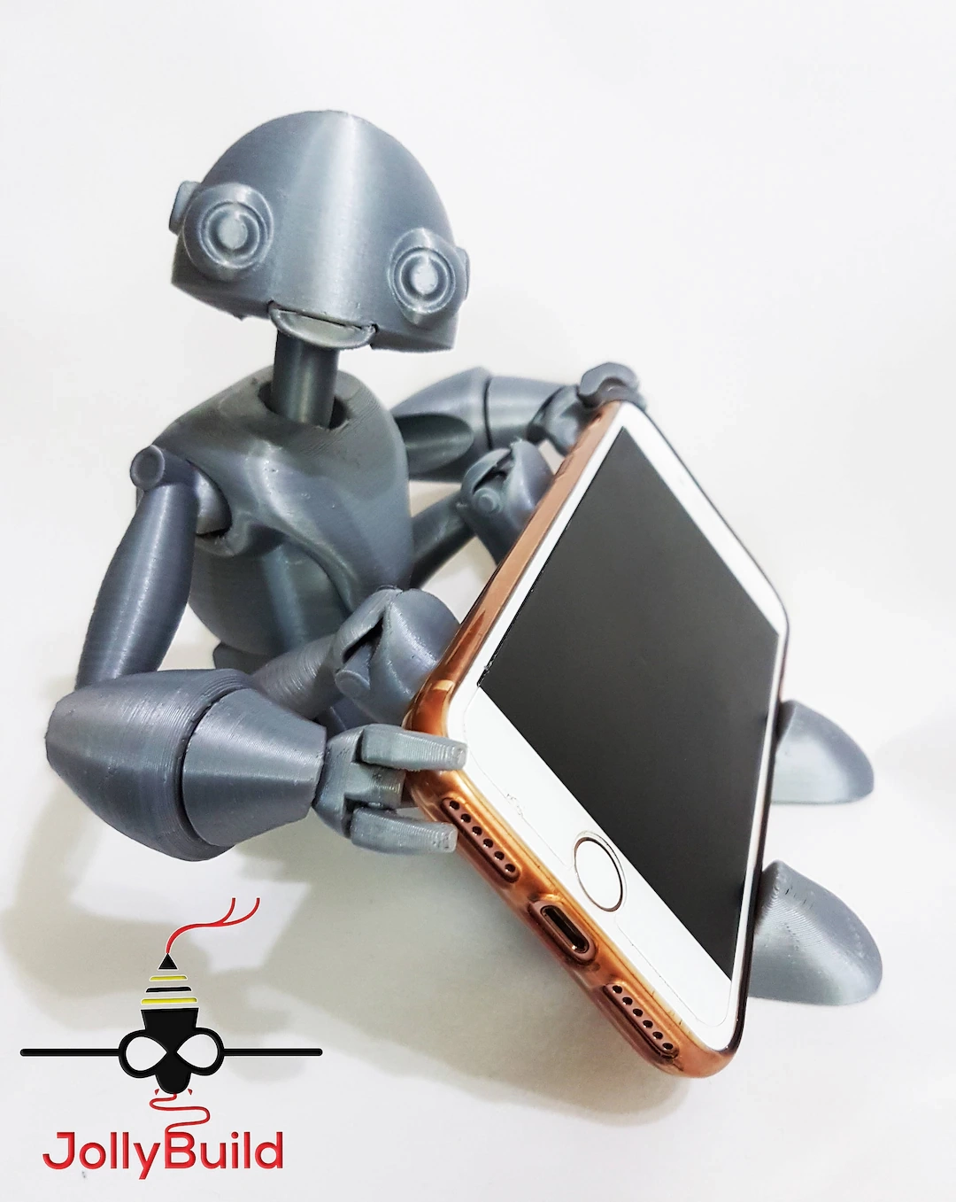 3D Printed Articulated Robot Bequi Posable Desk Buddy amp Phone 