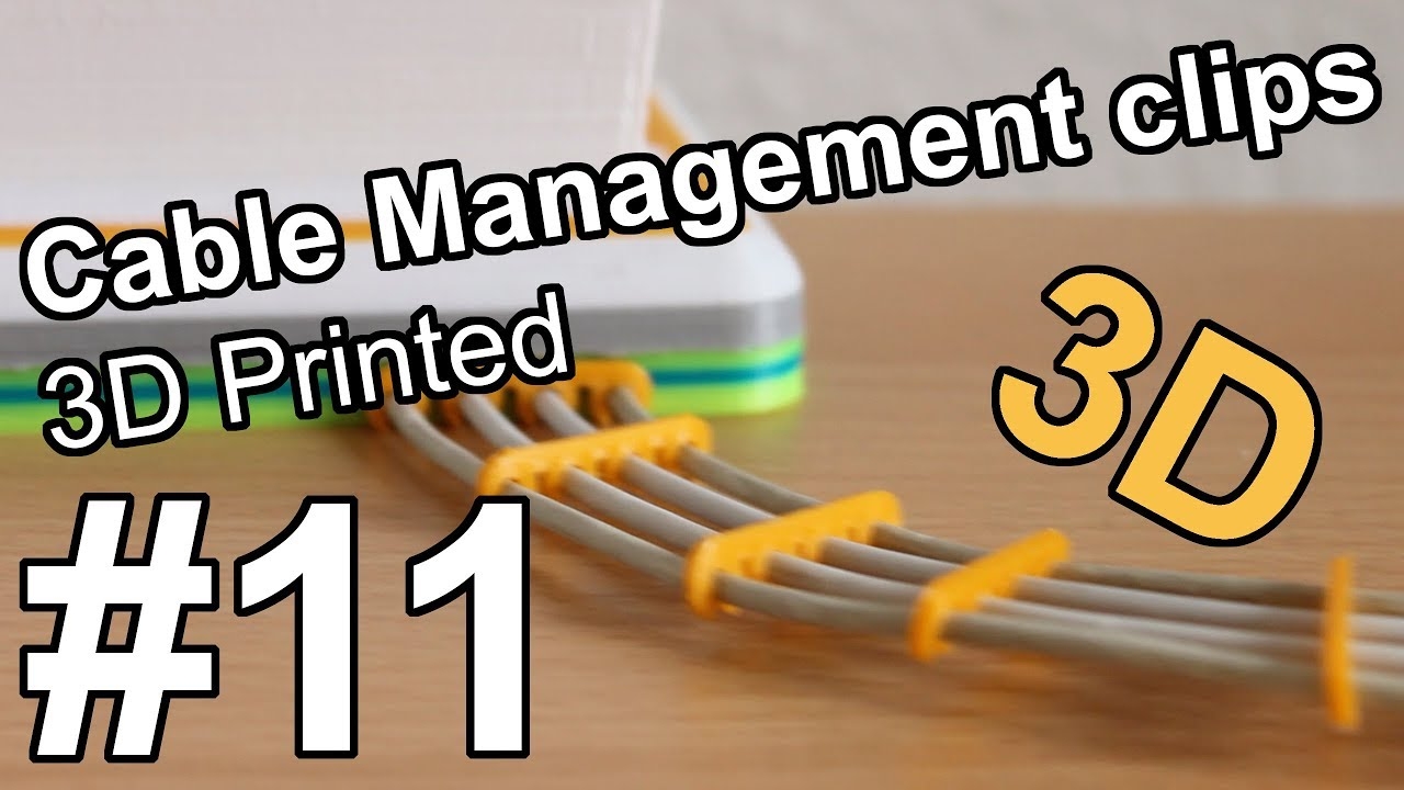 3D Printed Cable Management Clips