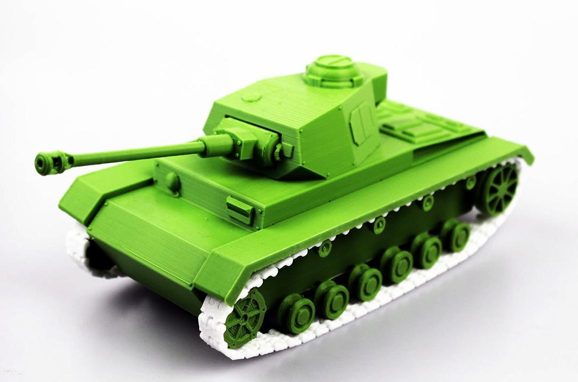 3D Printed Panzer Tank Prints Without Supports amp Features Fully 