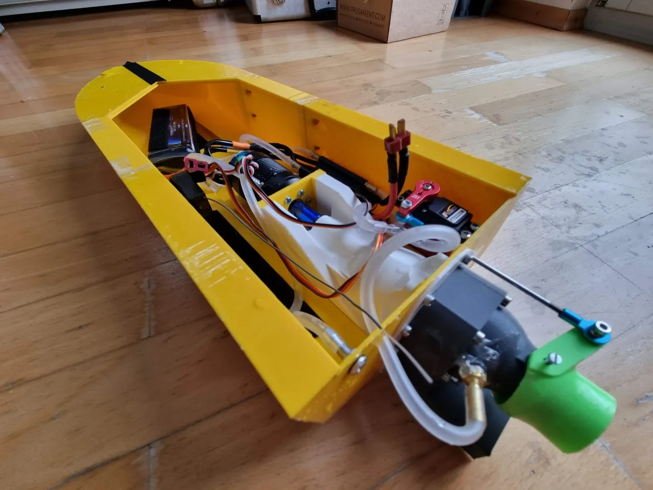 3D Printed RC Jet Boat OLD DESIGN By AlexMu Download Free STL 
