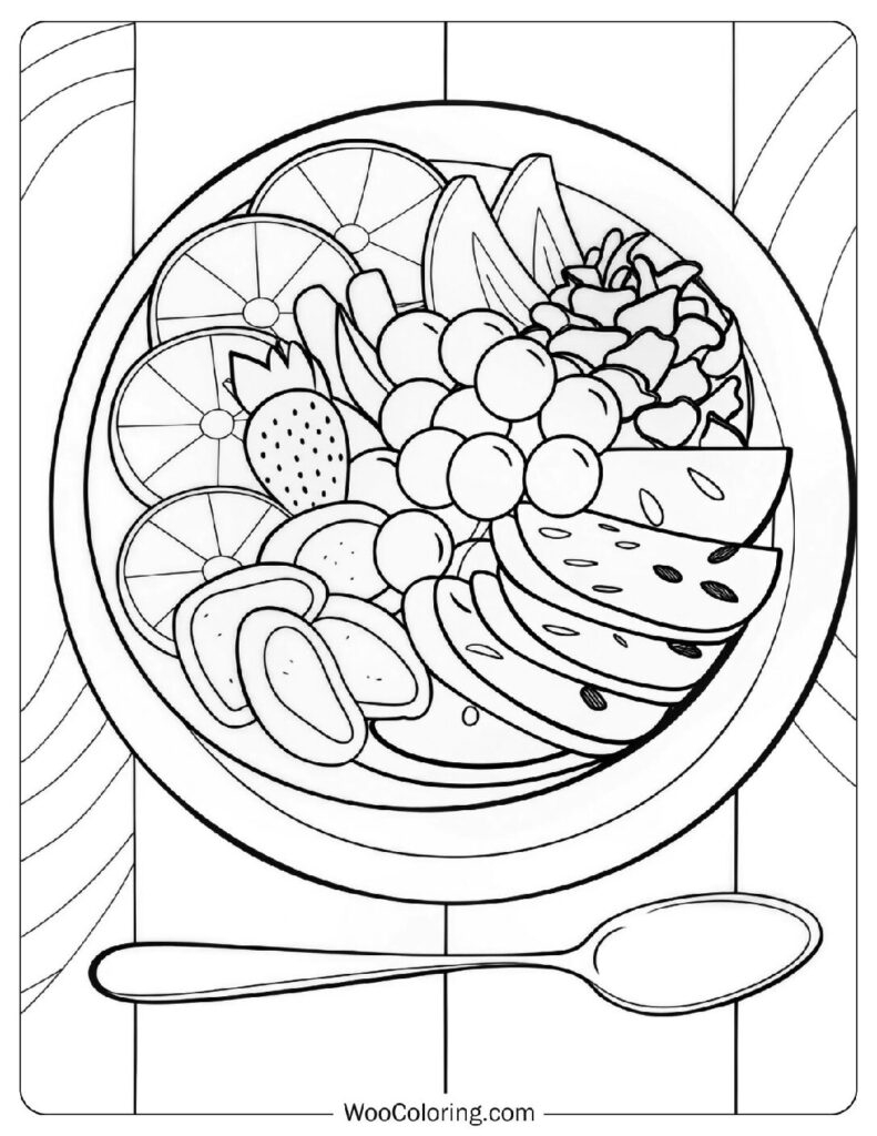 Food Coloring Pages Free Printable