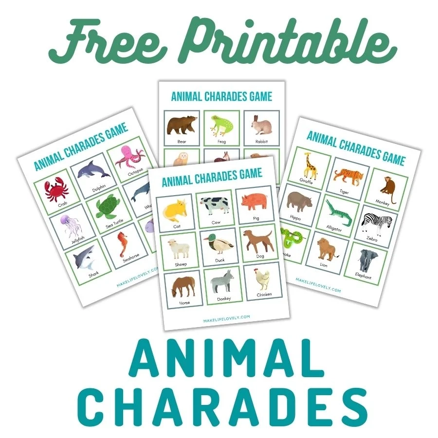 Printable Charades Cards