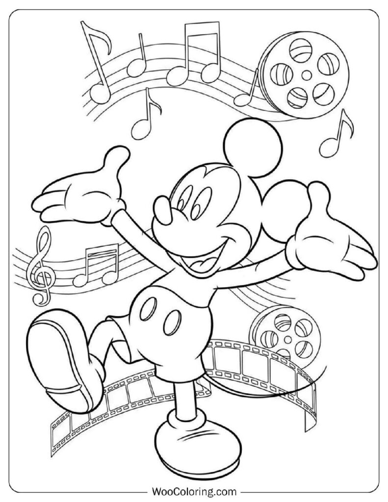 48 Mickey Mouse Coloring Pages Free PDF To Print Woo Coloring