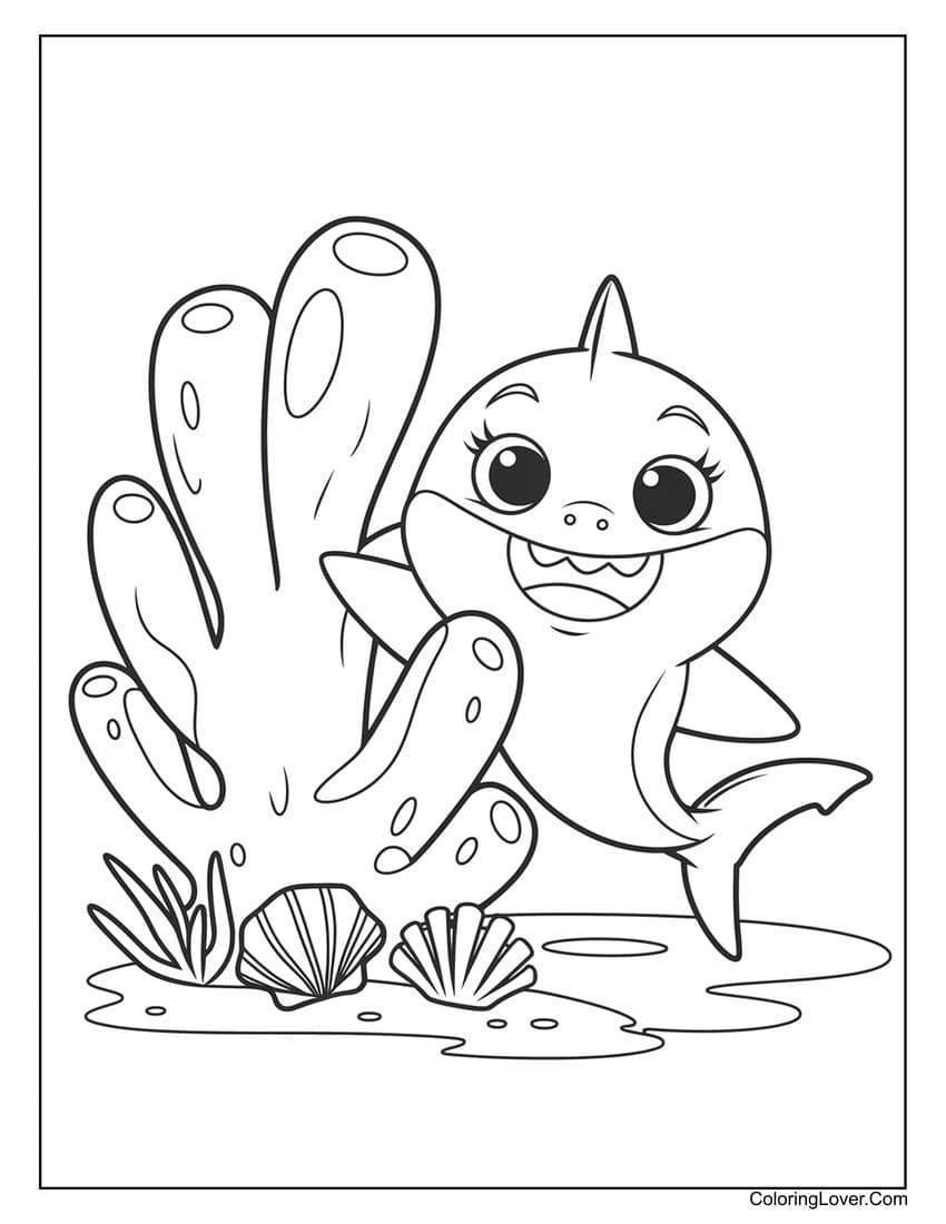 Shark Printable Coloring Pages