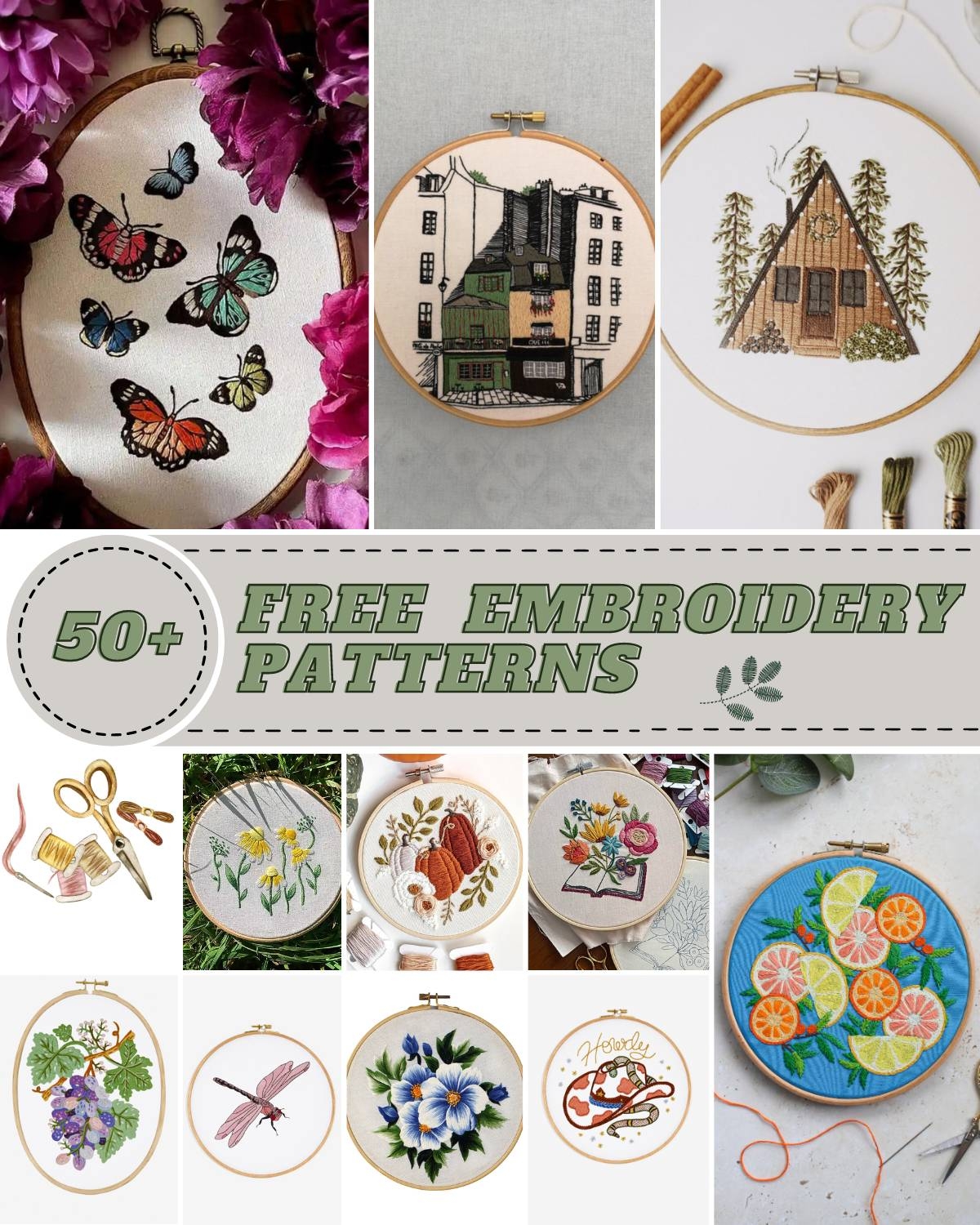 Printable Embroidery Patterns