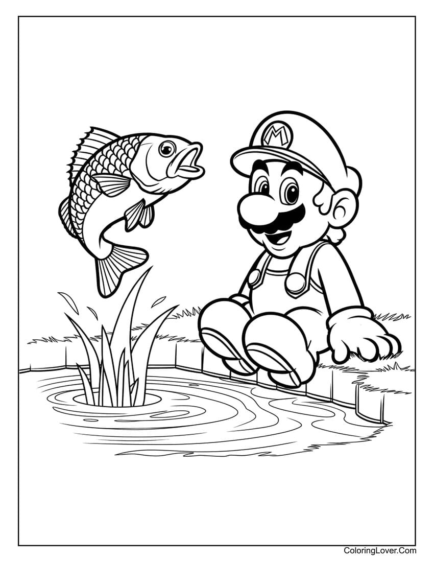 Mario Coloring Printable