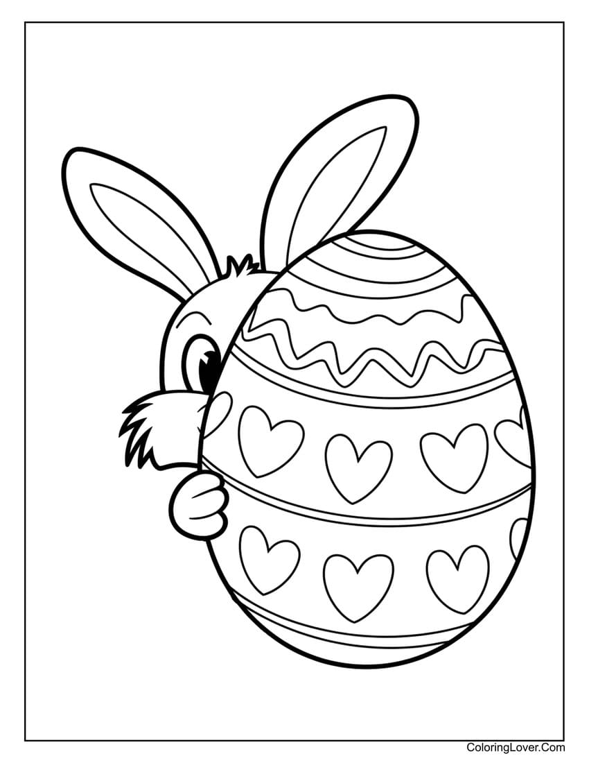 Easter Egg Printable Coloring Page