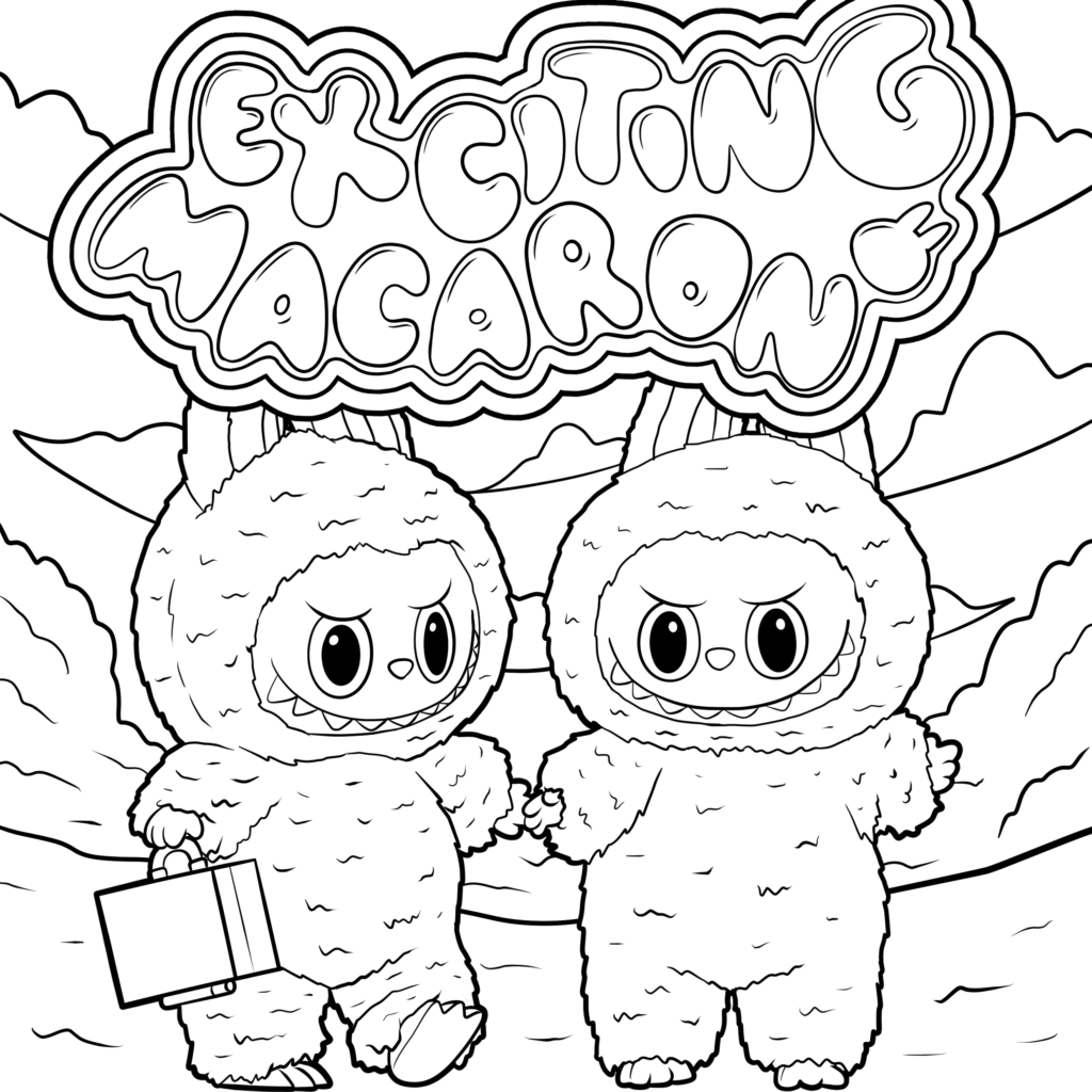 6 Labubu Coloring Pages TheToyZone