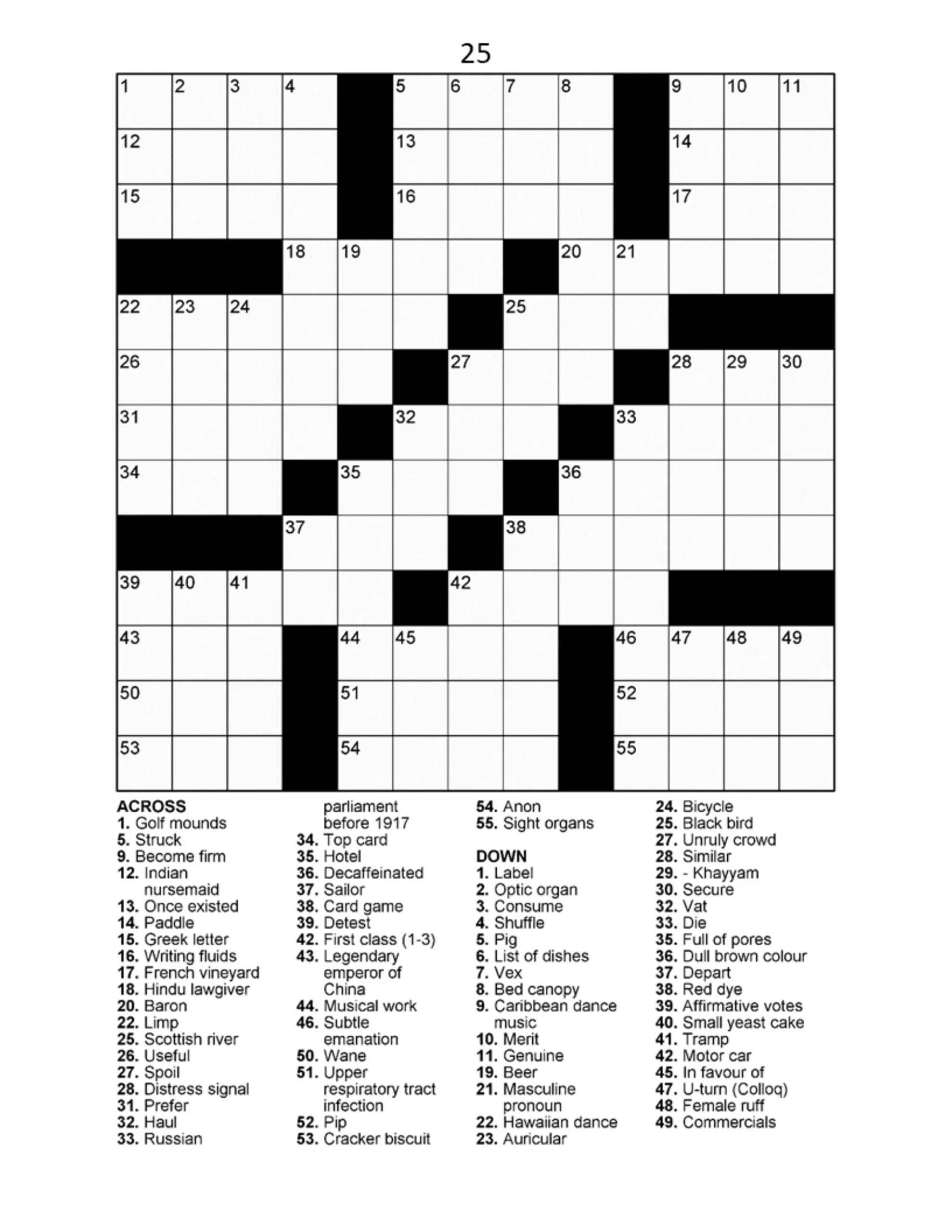 60 Large Print Crossword Puzzles Vol 2 Etsy Australia