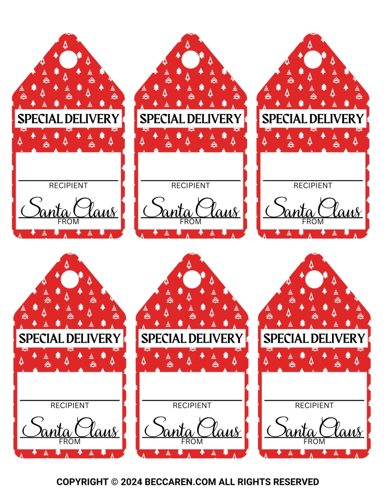 7 Printable Santa Gift Tags To Make Christmas Morning Magical 