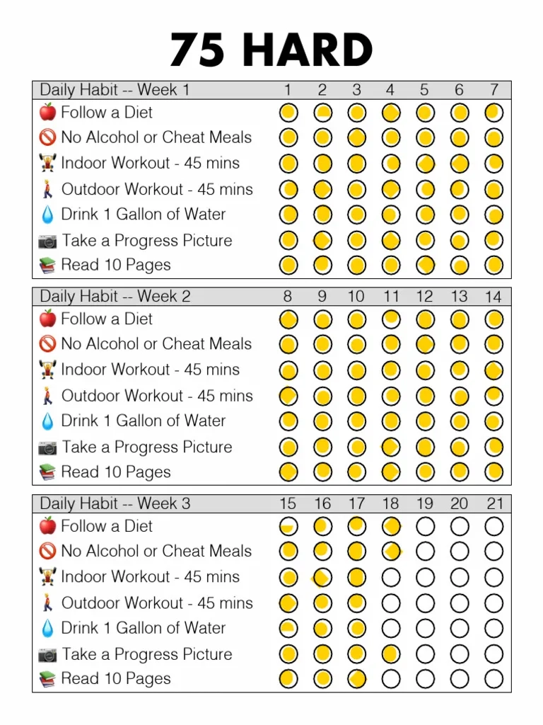 75 Hard Tracker PDF