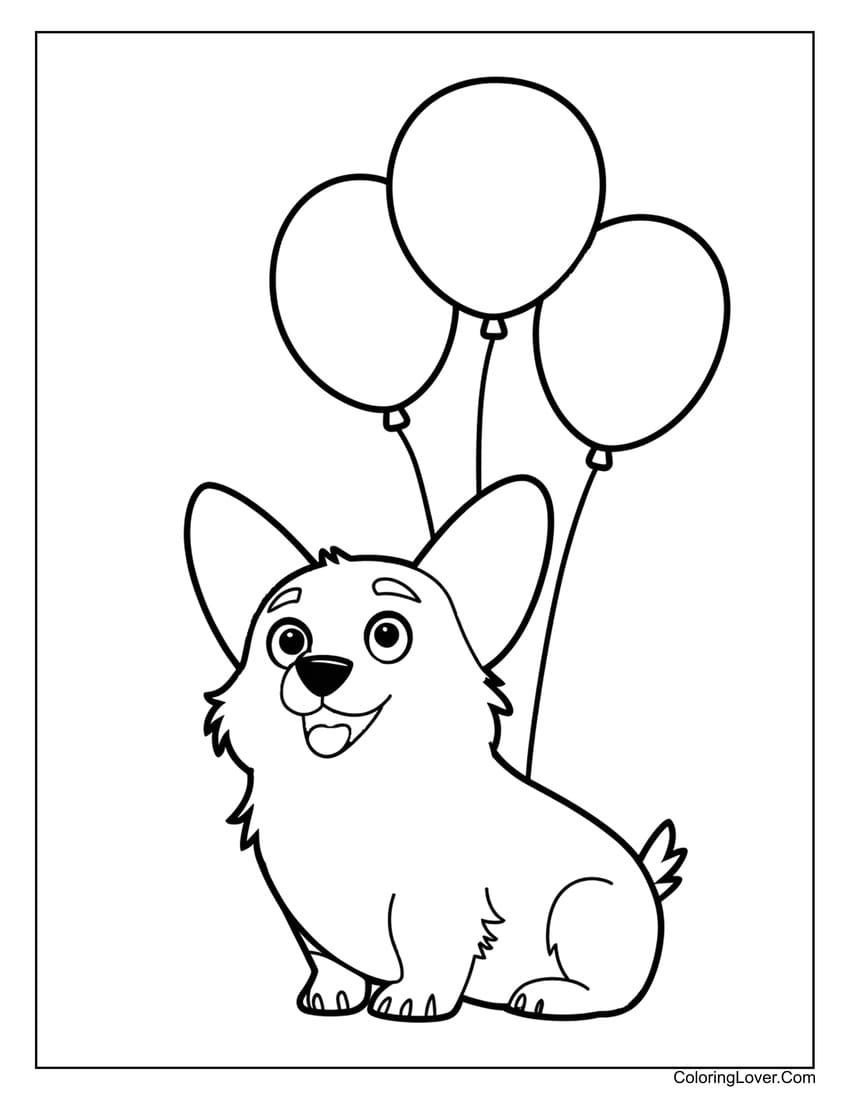 Free Dog Coloring Printables