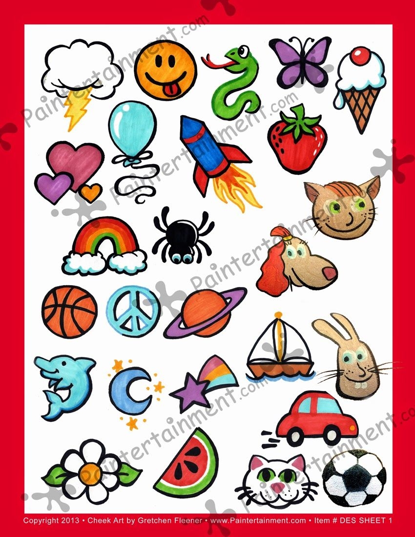 Simple Face Painting Designs Printable