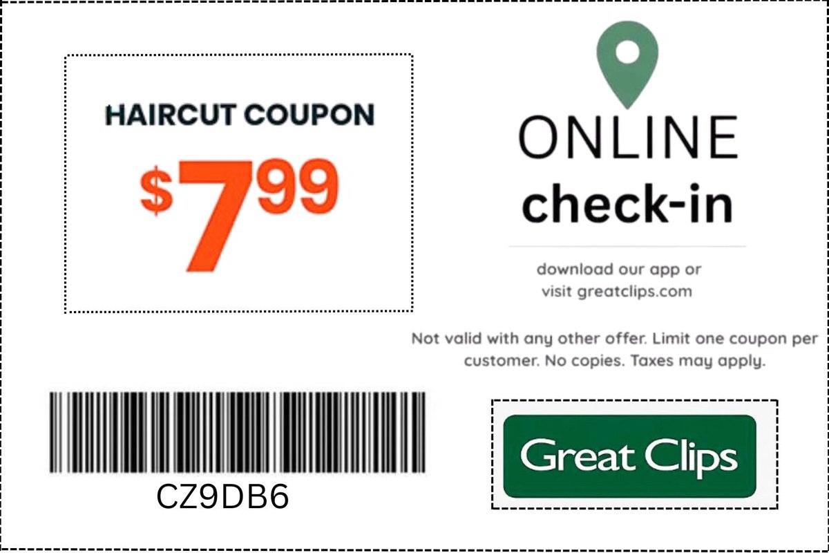  9 99 Great Clips Coupons Updated 2025 December Greatclipshack 
