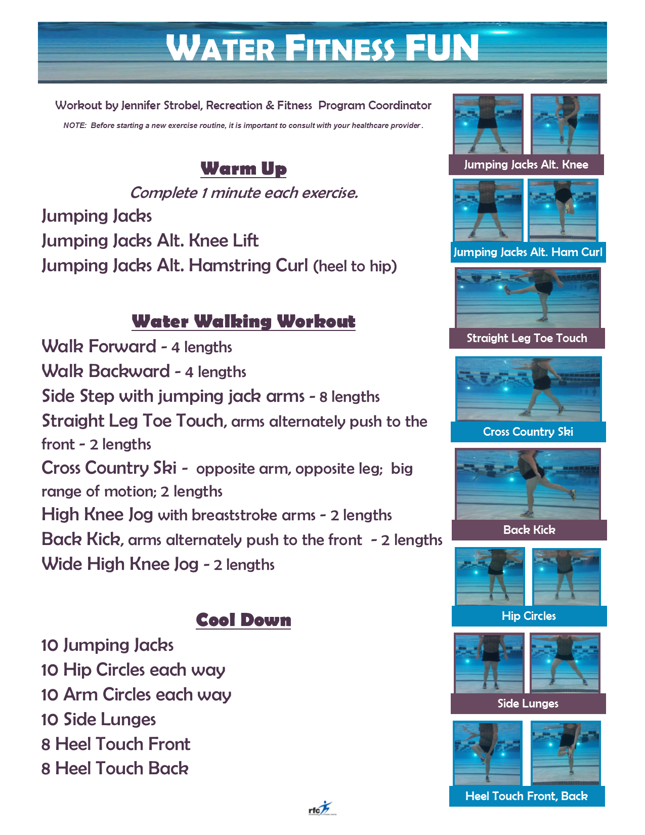 9 Water Exercises Ideas Water Exercises Pool Workout Water 