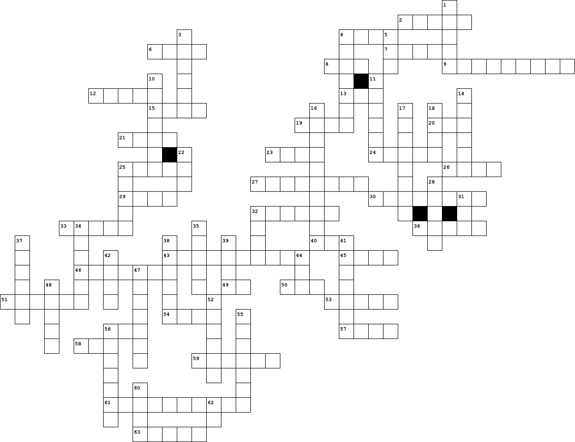 Printable Literature Crossword Puzzles