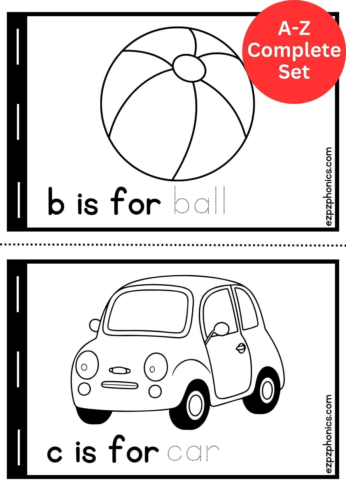 Free Printable Alphabet Coloring Book