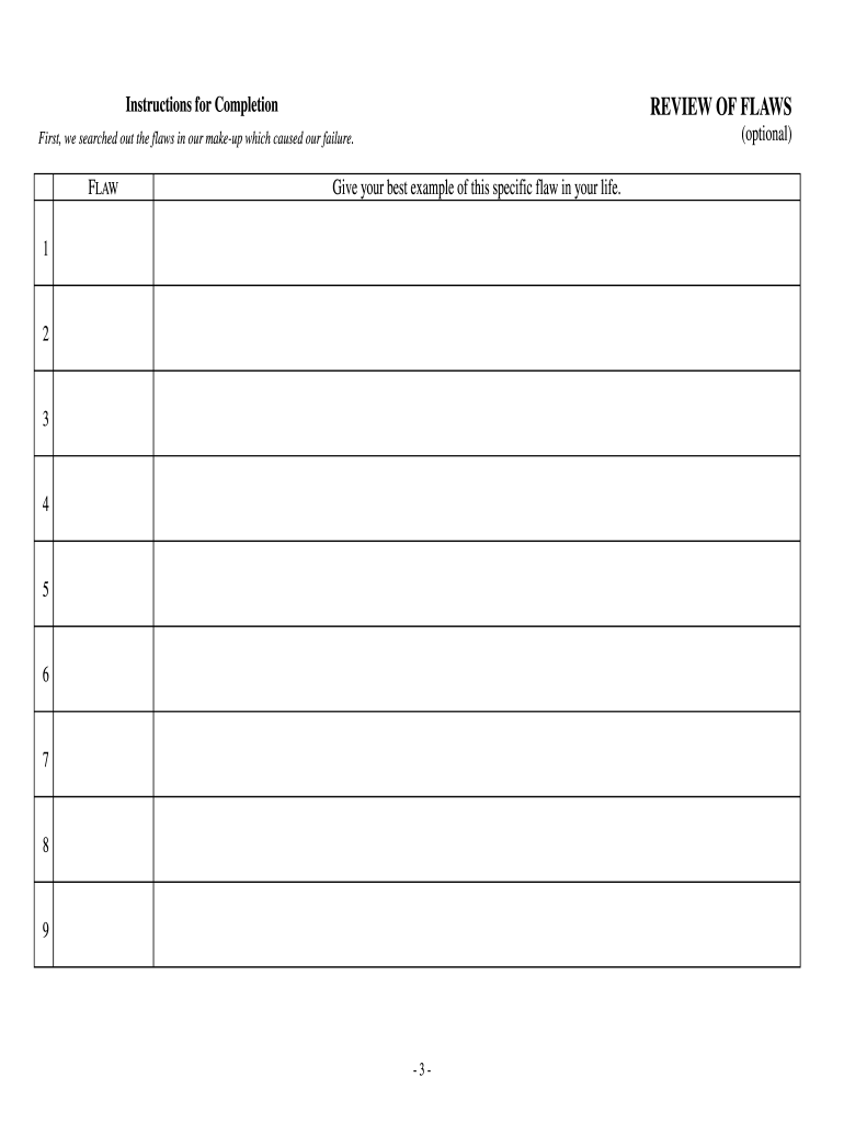 Aa 4th Step Worksheet Fill Out amp Sign Online DocHub