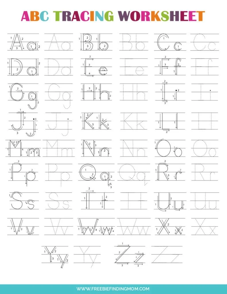 Letter Tracing Printables