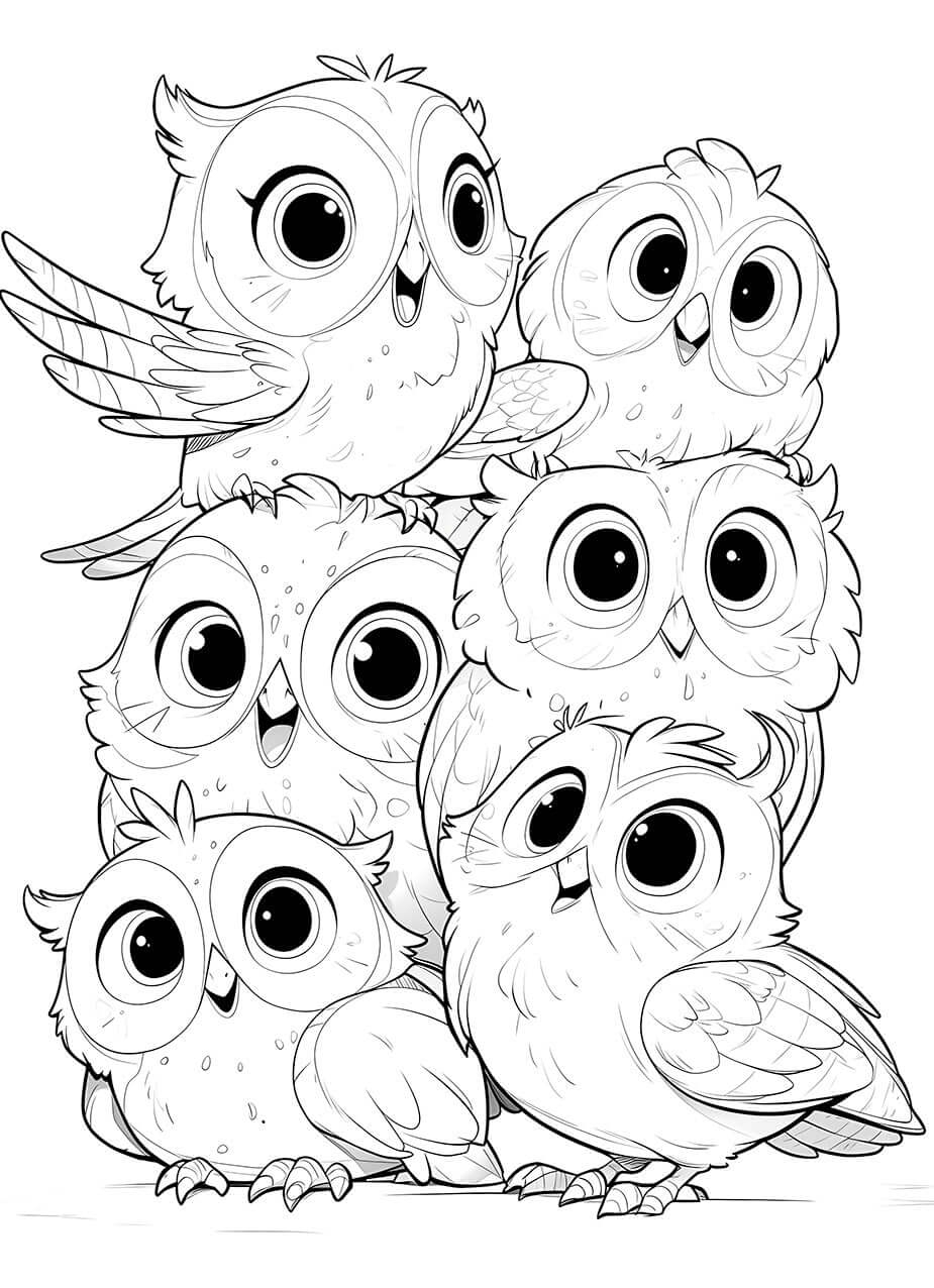 Owl Coloring Printable