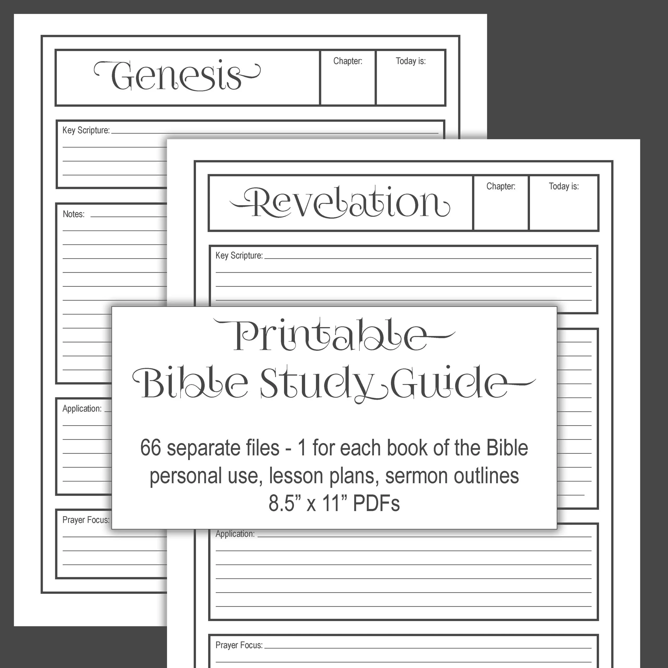 Printable Bible Study Lessons