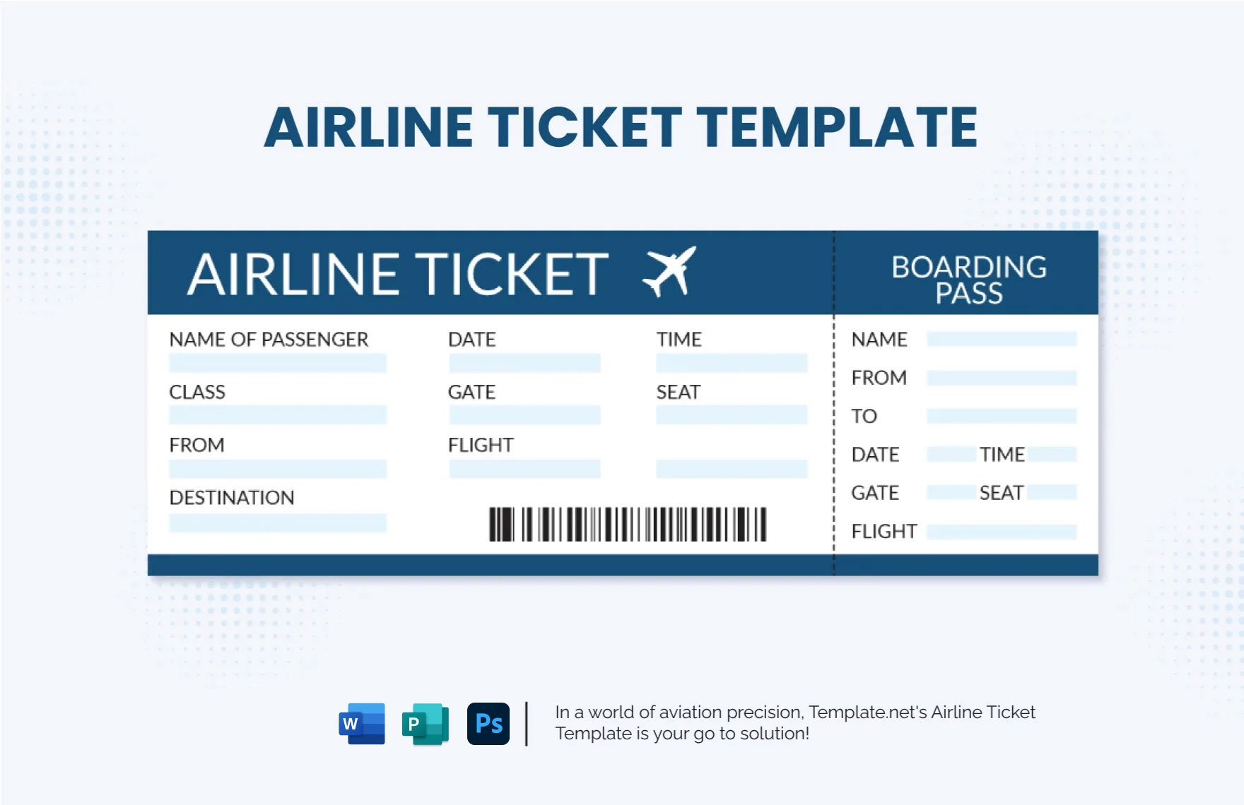 Printable Flight Tickets