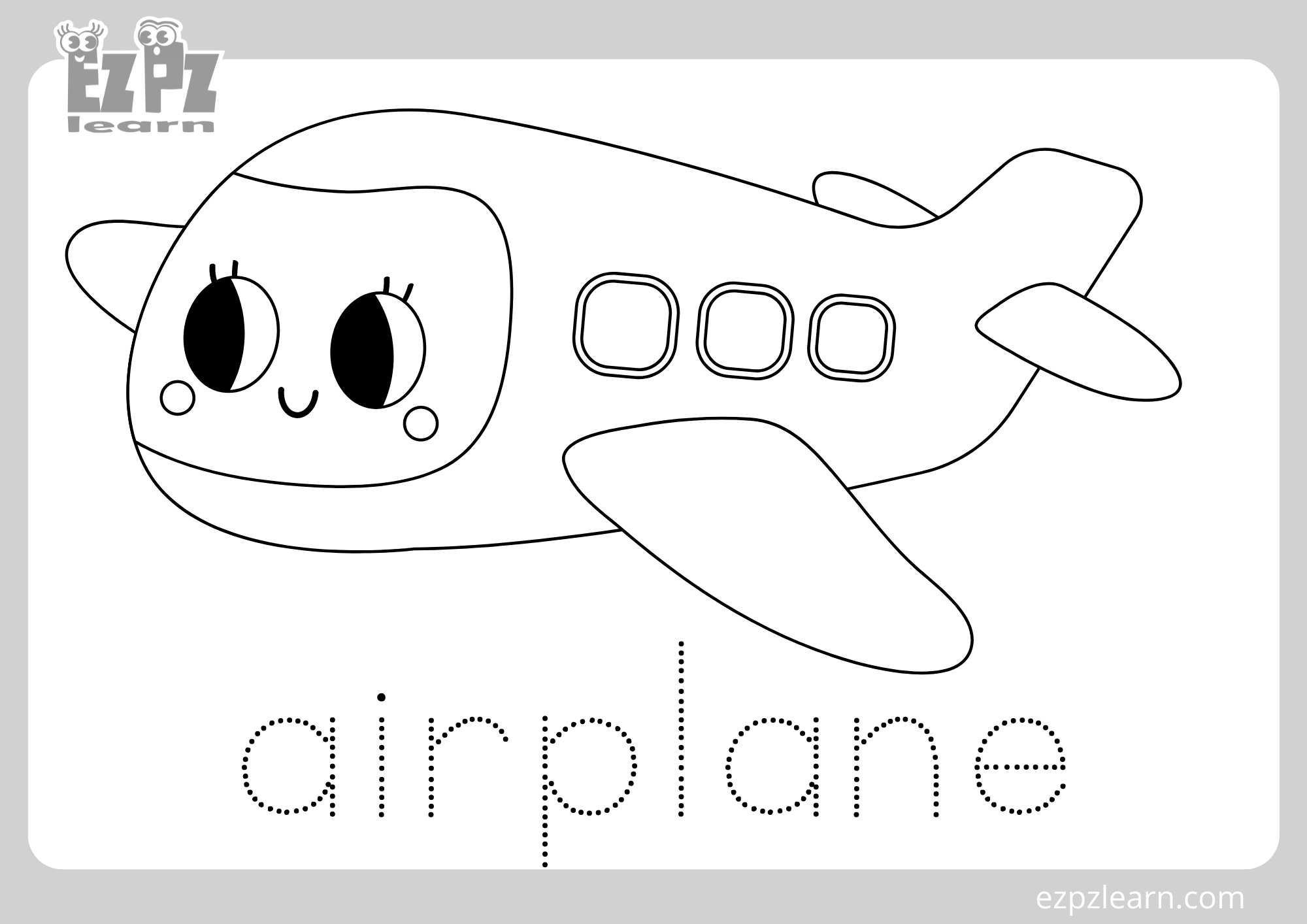 Airplane Coloring Sheets Printable