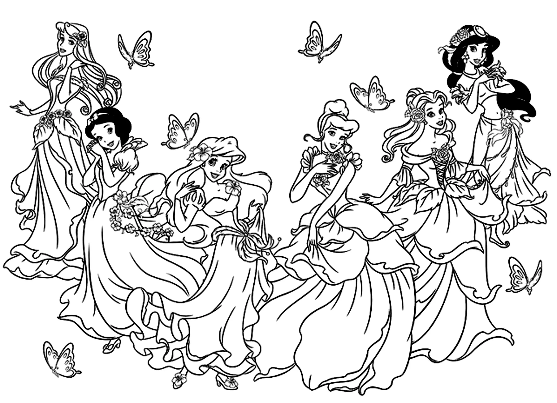Disney Princess Coloring Pages Printable