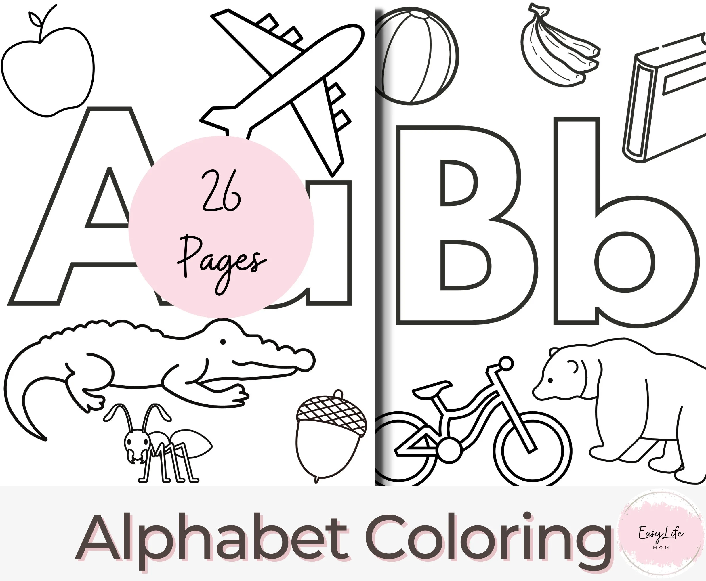 Alphabet Coloring Book Printable